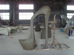 hj1717 玻璃鋼雕塑-美人之座 泥塑_青島國際服裝城不銹鋼雕塑、石雕、玻璃鋼雕塑_濱州宏景雕塑有限公司