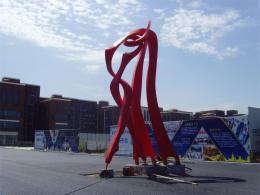 hj1731 不銹鋼雕塑—舞_青島國際服裝城不銹鋼雕塑、石雕、玻璃鋼雕塑_濱州宏景雕塑有限公司