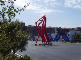 hj1732 不銹鋼雕塑—舞_青島國際服裝城不銹鋼雕塑、石雕、玻璃鋼雕塑_濱州宏景雕塑有限公司