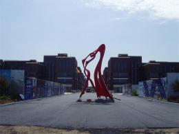 hj1735 不銹鋼雕塑—舞_青島國際服裝城不銹鋼雕塑、石雕、玻璃鋼雕塑_濱州宏景雕塑有限公司